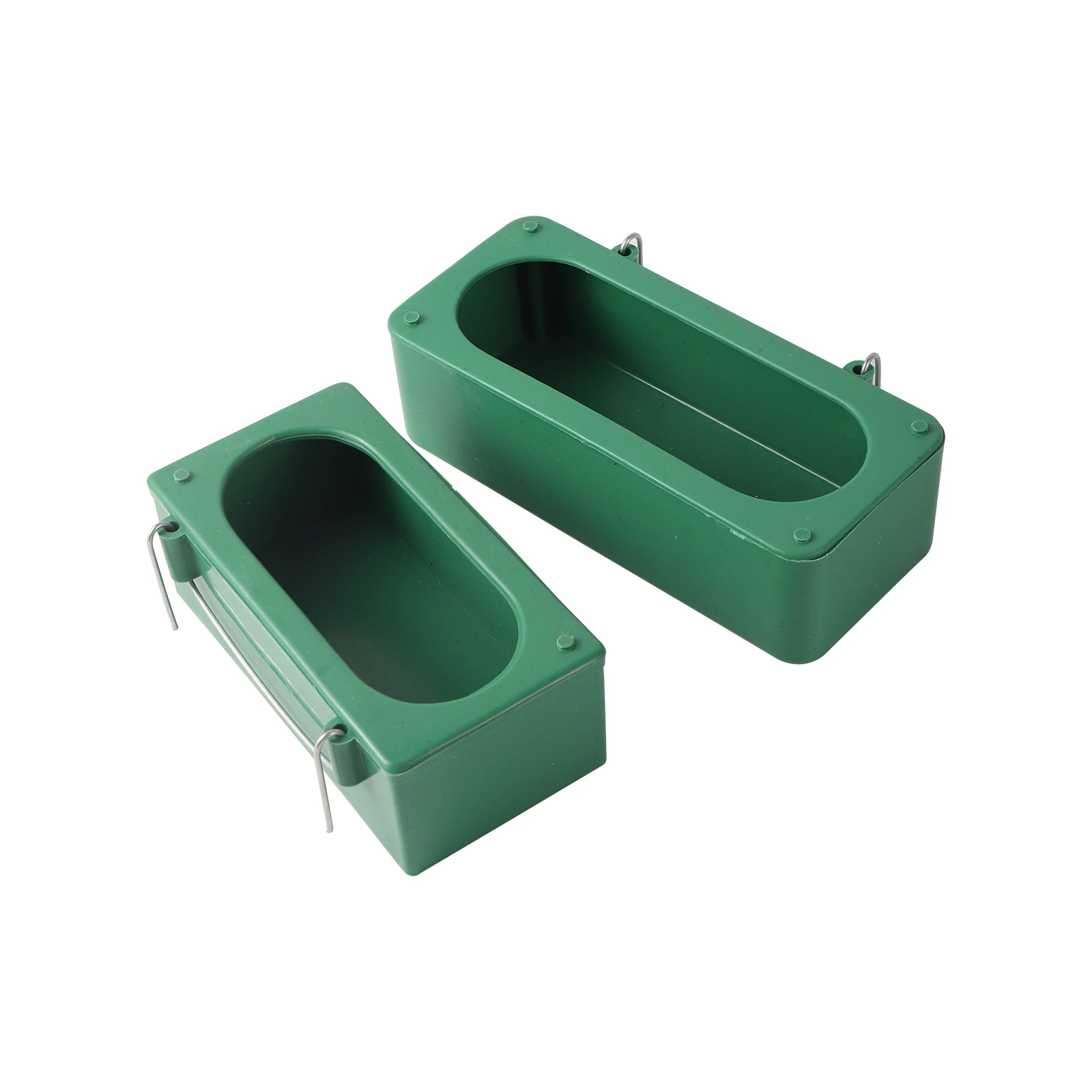 Comedero para pájaros, jaula para pájaros, cuenco colgante, comida para loros, tazón de agua, alimentación, taza a prueba de salpicaduras, alimentador de jaula de plástico para palomas y pájaros, 2 uds. - imagen 5