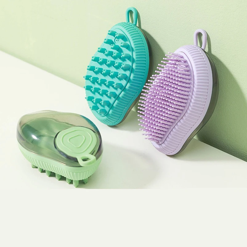 Cepillo de baño para gatos y mascotas, cepillo de baño de gel de silicona, suministros especiales de masaje de limpieza para perros - imagen 3