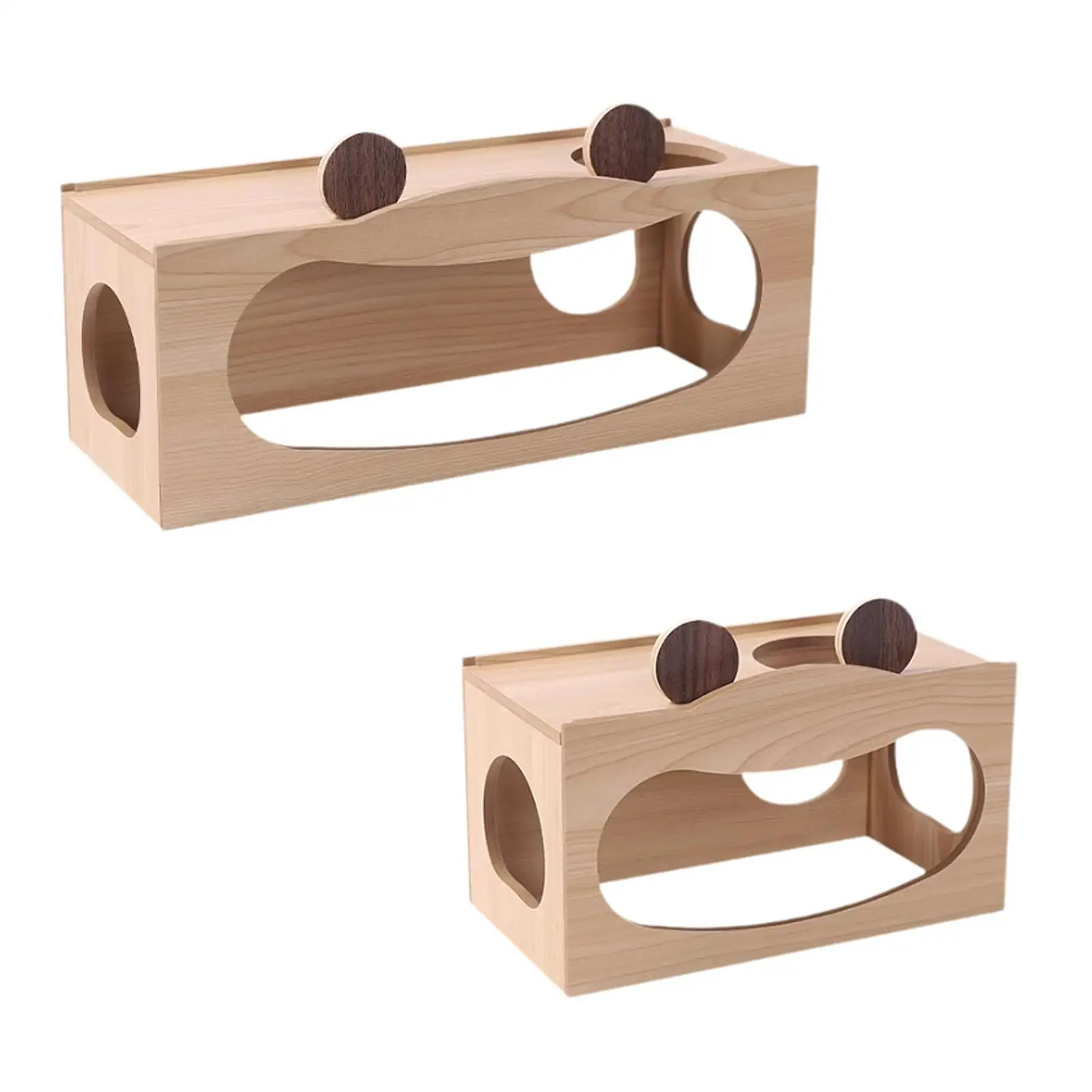 Hamster Wood House Hamster Hideout Hideaway Exploration Toy Cage Accessories for Chinchilla Gerbils Hamsters Small Pet