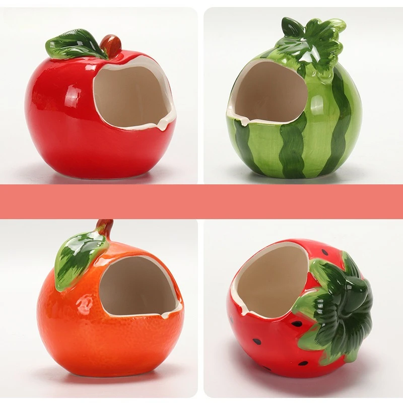 Cama cerámica para hámster con forma de fruta - nido refrescante - imagen 2