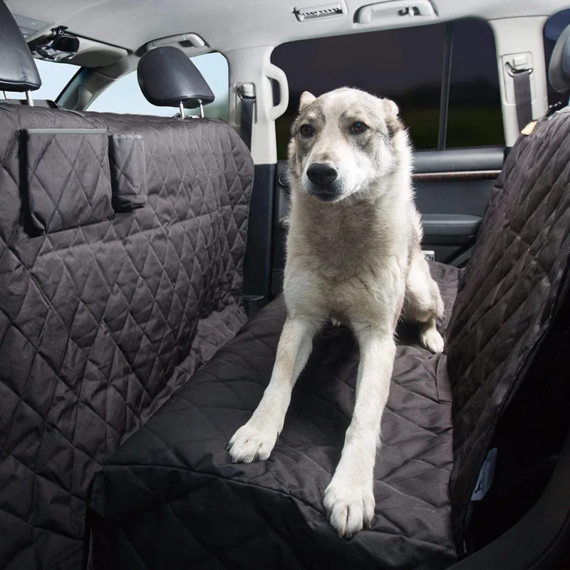 Alfombrillas de coche de viaje para mascotas, tela de alargamiento, Alfombrilla negra impermeable para cachorros, alfombra grande, suministros para gatos, camas y muebles, accesorios para perros