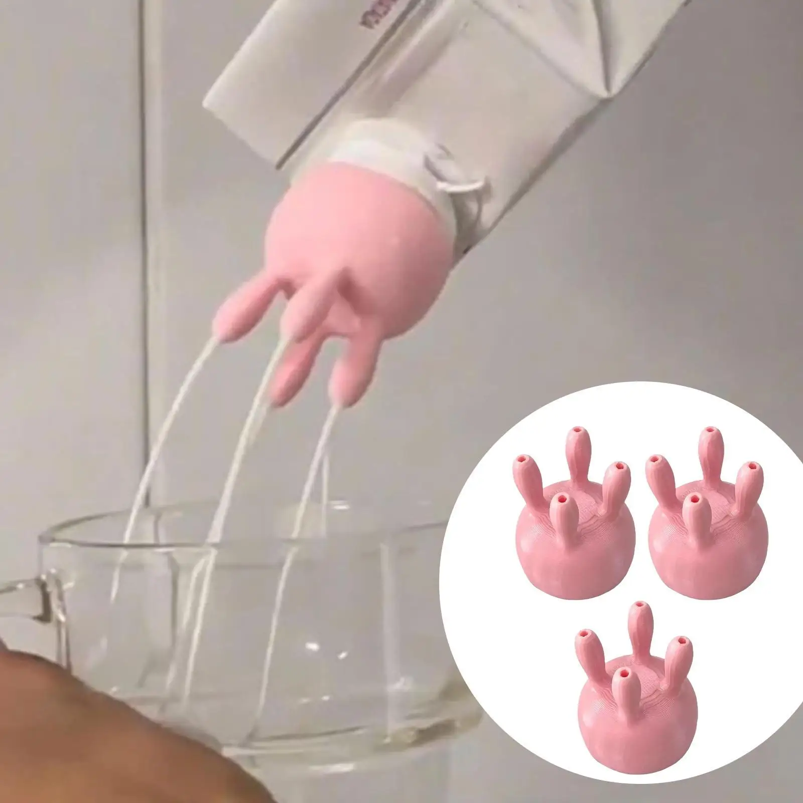 3Pcs Milk Carton Cap Creative Boxed Milk Diverter for Thanksgiving Shop Home