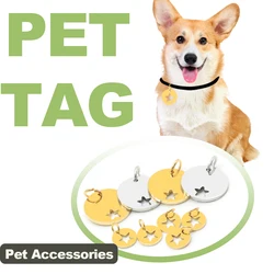 Etiqueta de identificacion en metal estrella para gatos y perros