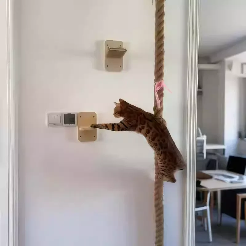 Rascador pared para gatos pequeños con hamaca y torre de escalada - imagen 3