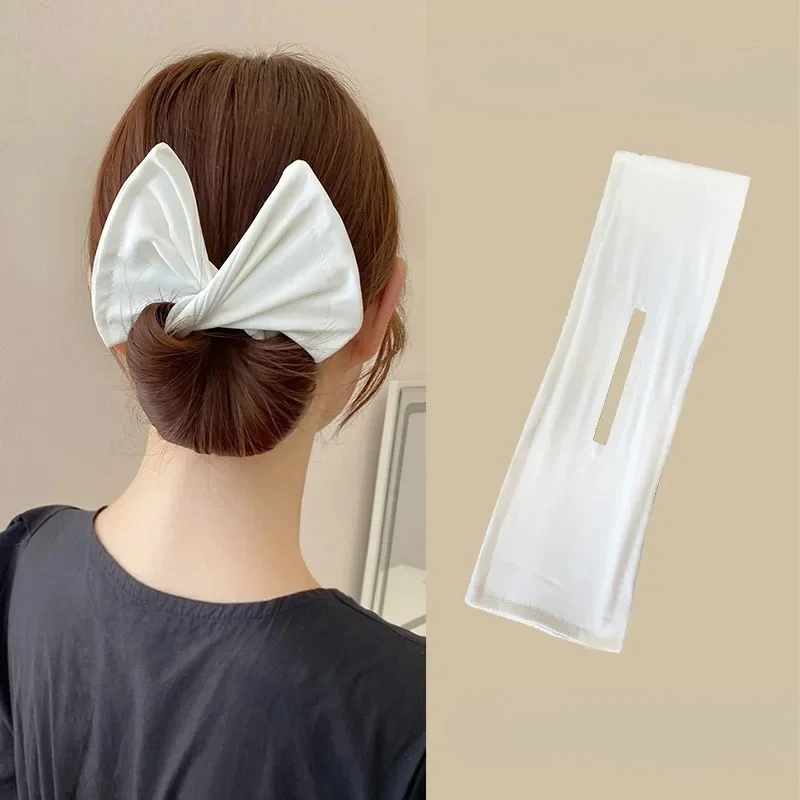 Dispositivo de horquilla en forma de lazo para mujer, horquilla dulce y encantadora, moño de pelo rápido, herramientas de peinado, accesorios para el cabello trenzado - imagen 5