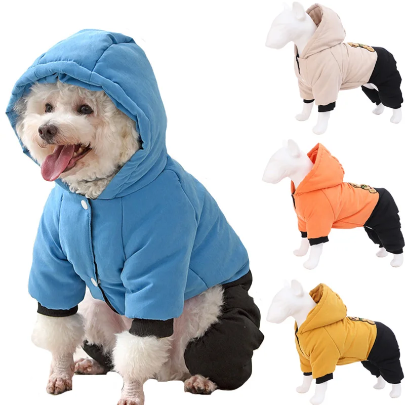 Monos cálidos para mascotas, Abrigo acolchado para cachorros, ropa impermeable para perros pequeños y medianos, prendas para Chihuahua, Invierno - imagen 2