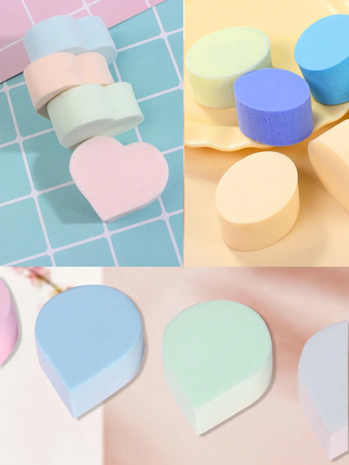 Esponja de maquillaje en forma de gota de agua