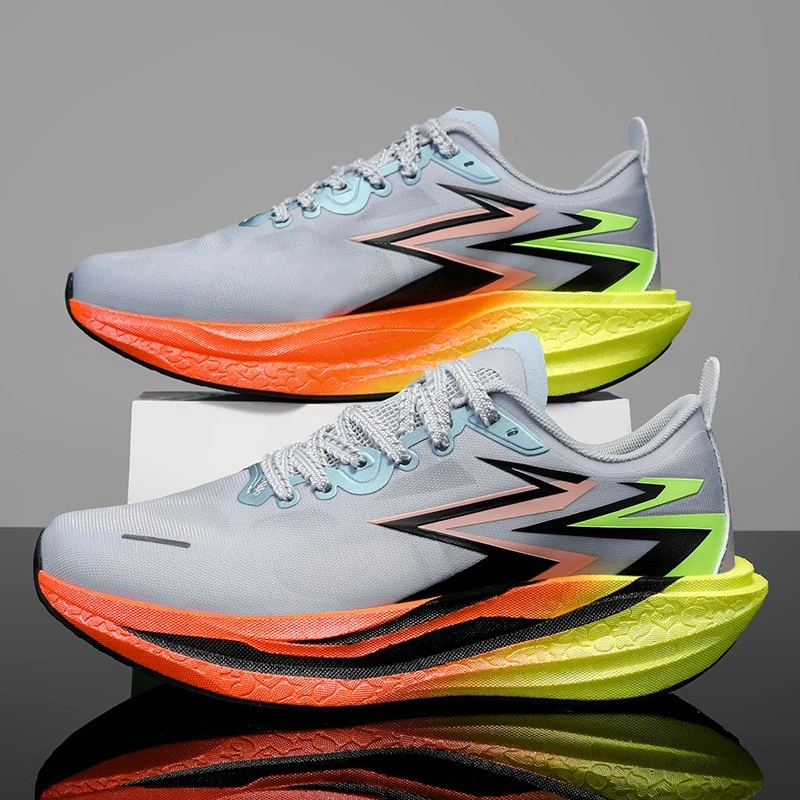 Zapatillas de correr a la moda para mujer, zapatillas deportivas transpirables suaves antideslizantes con amortiguación, nuevas zapatillas originales para hombre - imagen 2