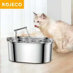 Fuente de agua inoxidable para gatos y perros - bebedero automático