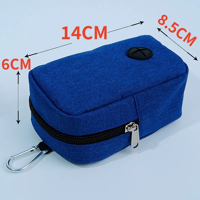 Dispensador de bolsas para excrementos de perros, soporte para bolsas de excrementos de perros manos libres, bolsas de almacenamiento portátiles para entrenamiento de perros, soporte para bolsas de mierda para caminar - imagen 4