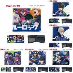 Monedero doblez anime Blue Lock Isagi Yoichi PU para fans