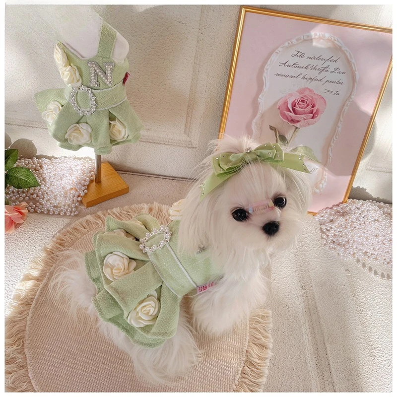 Vestido tutú de Lana para perros pequeños – Ideal para Maltese y Yorkie - imagen 3