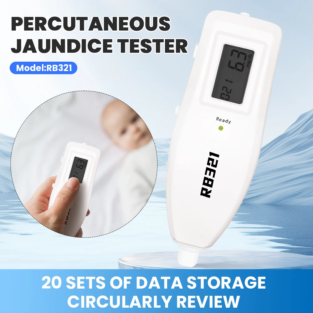 Medidor de ictericia neonatal Detector de ictericia para bebés NICU o pesebre de recién nacidos Bilirubinómetro transcutáneo Medidor de bilirrubina
