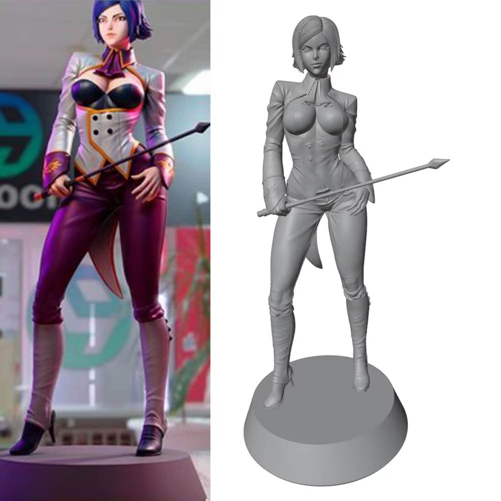 Kit modelo chica sexy resina impreso DIY 3D – Sin montar ni pintar - imagen 3