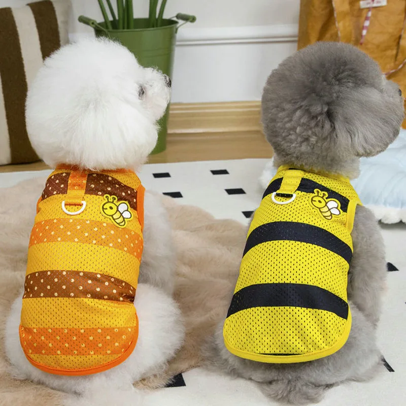 Ropa para perros, jersey amarillo y naranja de verano, ropa con capucha, chaleco para perros pequeños, Chihuahua, perro salchicha, sudadera, disfraz de camisa