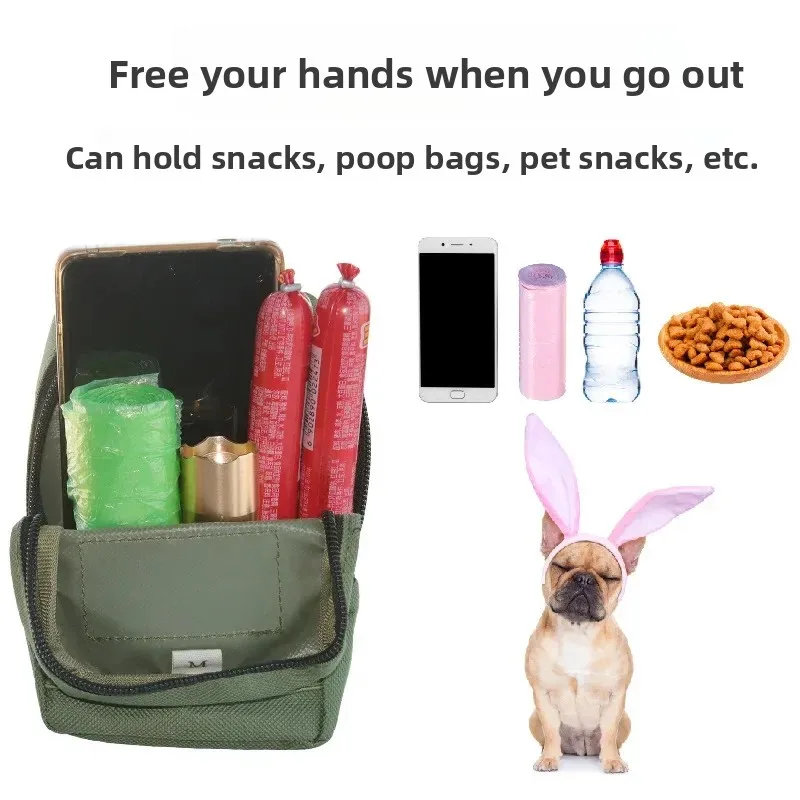 Nueva mochila táctica para perros, bolsa de adiestramiento al aire libre, bolsa de almacenamiento multifuncional, Mochila pequeña de Velcro, productos para mascotas - imagen 2