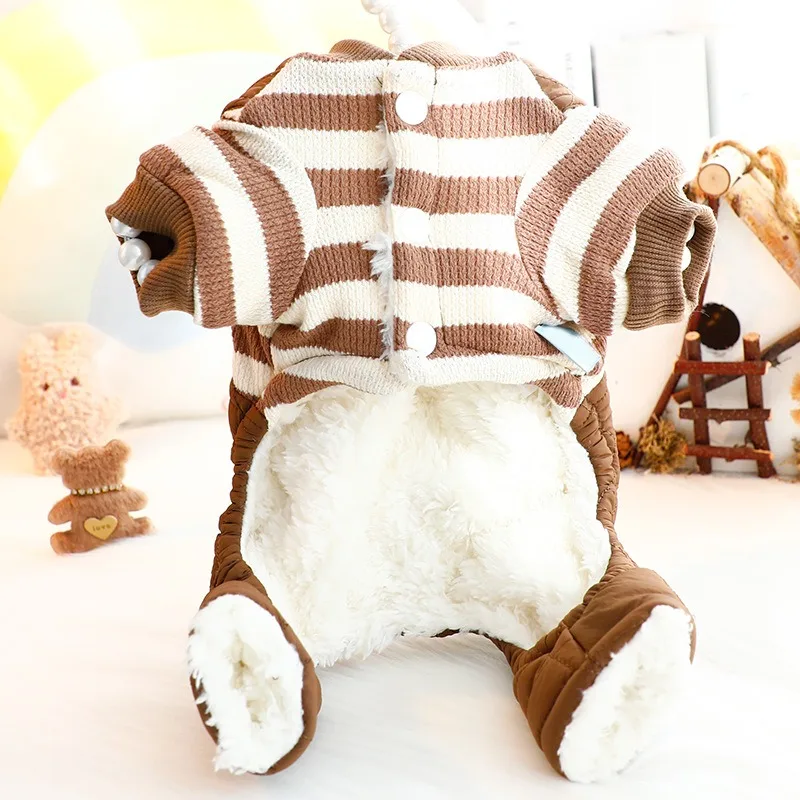 Chaleco de invierno para perros, chaqueta para perros pequeños y medianos, ropa cálida de algodón para mascotas, abrigo para cachorros, Yorkie, Chihuahua, ropa para Bulldog maltés - imagen 5