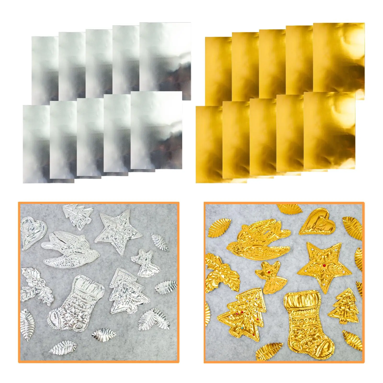 10x Metallic Paper Sheets,Shimmering Paper Reflective Sheet Foil Metallic Cardstock for DIY Craft Poster Cardmaking Scrapbooking