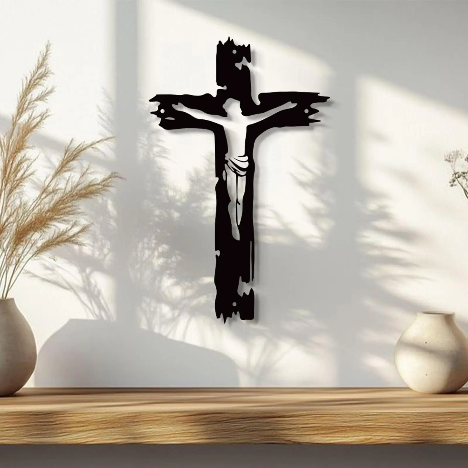 Cruz de Jesús para gatos y perros – Decoración religiosa colgante - imagen 5