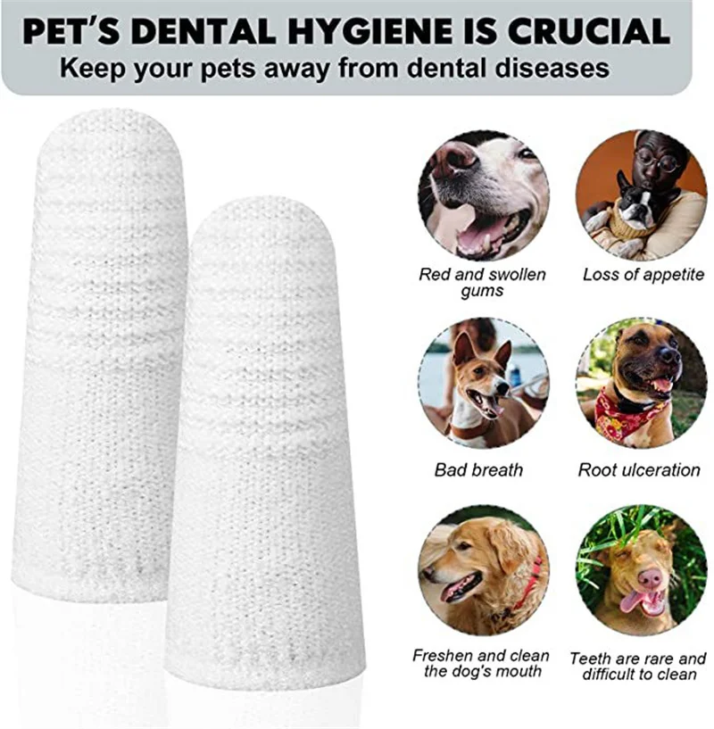 Cepillo dental de dedo para gatos y perros – Higiene bucal - imagen 4