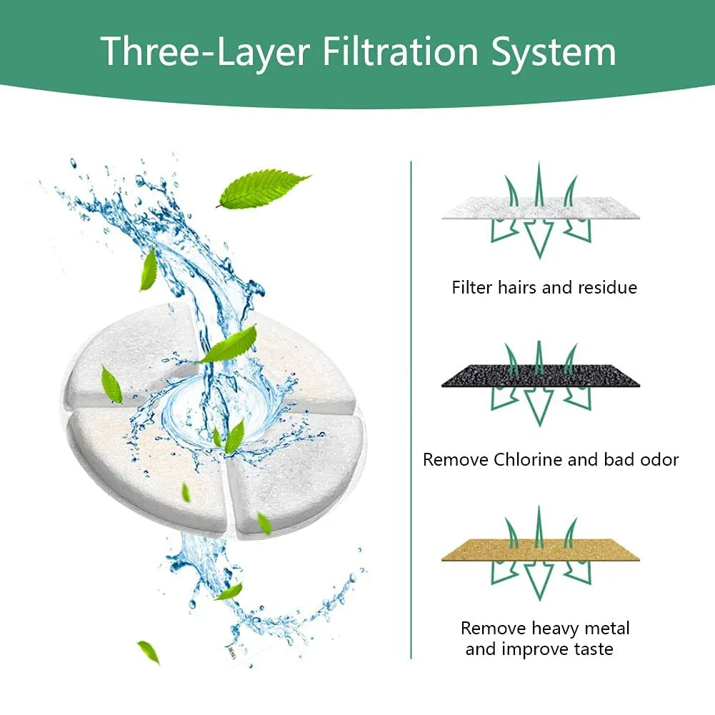 Filtros de carbón activado para fuente automática para gatos, alimentador de agua, repuesto de filtro para beber, accesorios para mascotas - imagen 4
