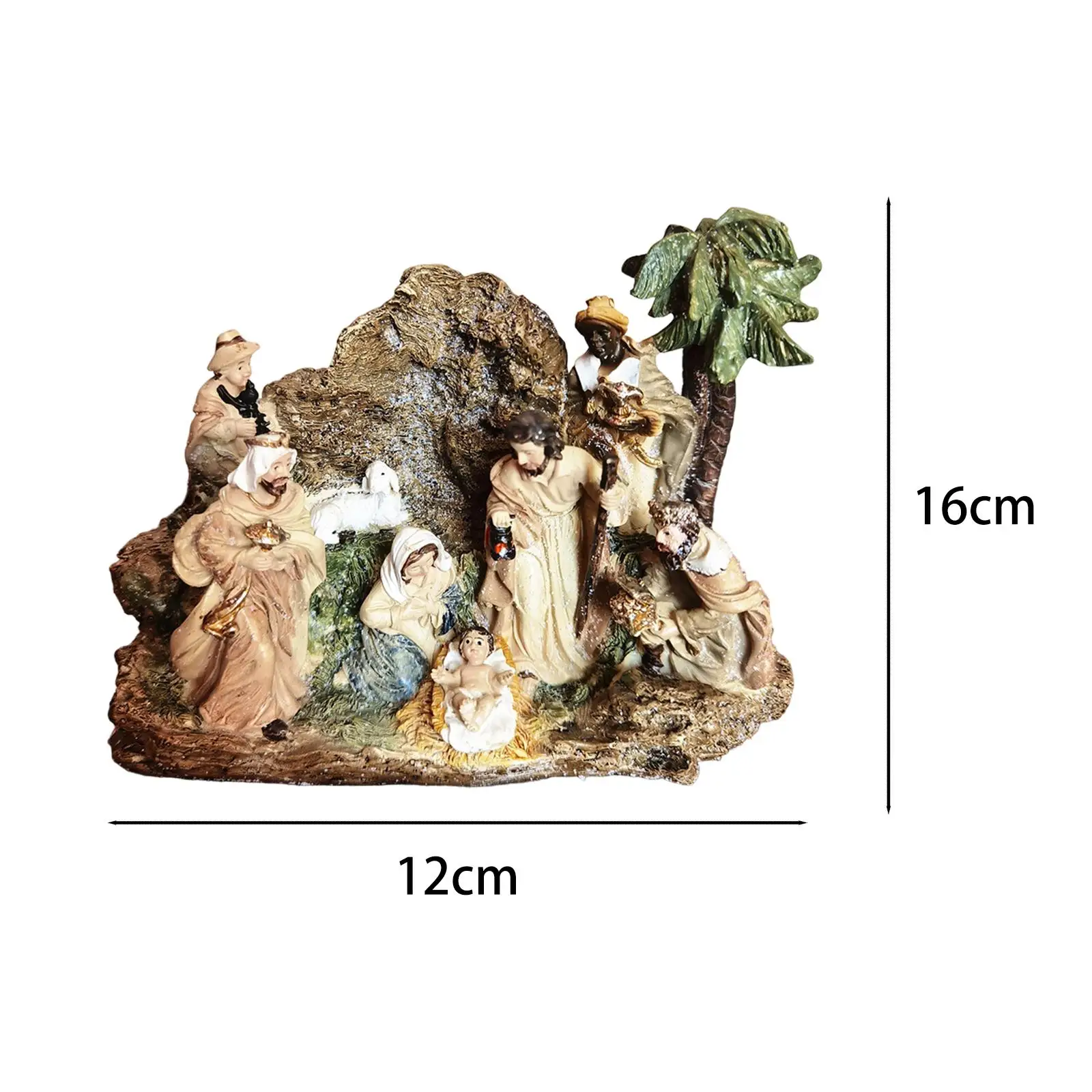 Nativity Figurine Figure Family Figurine Accessories Indoor Decoration Religious Craft Ornaments Sculpture for Countertop Nativity Figurine Figure Family Figurine Accessories Indoor Decoration Religious Craft Ornaments Sculpture for Countertop