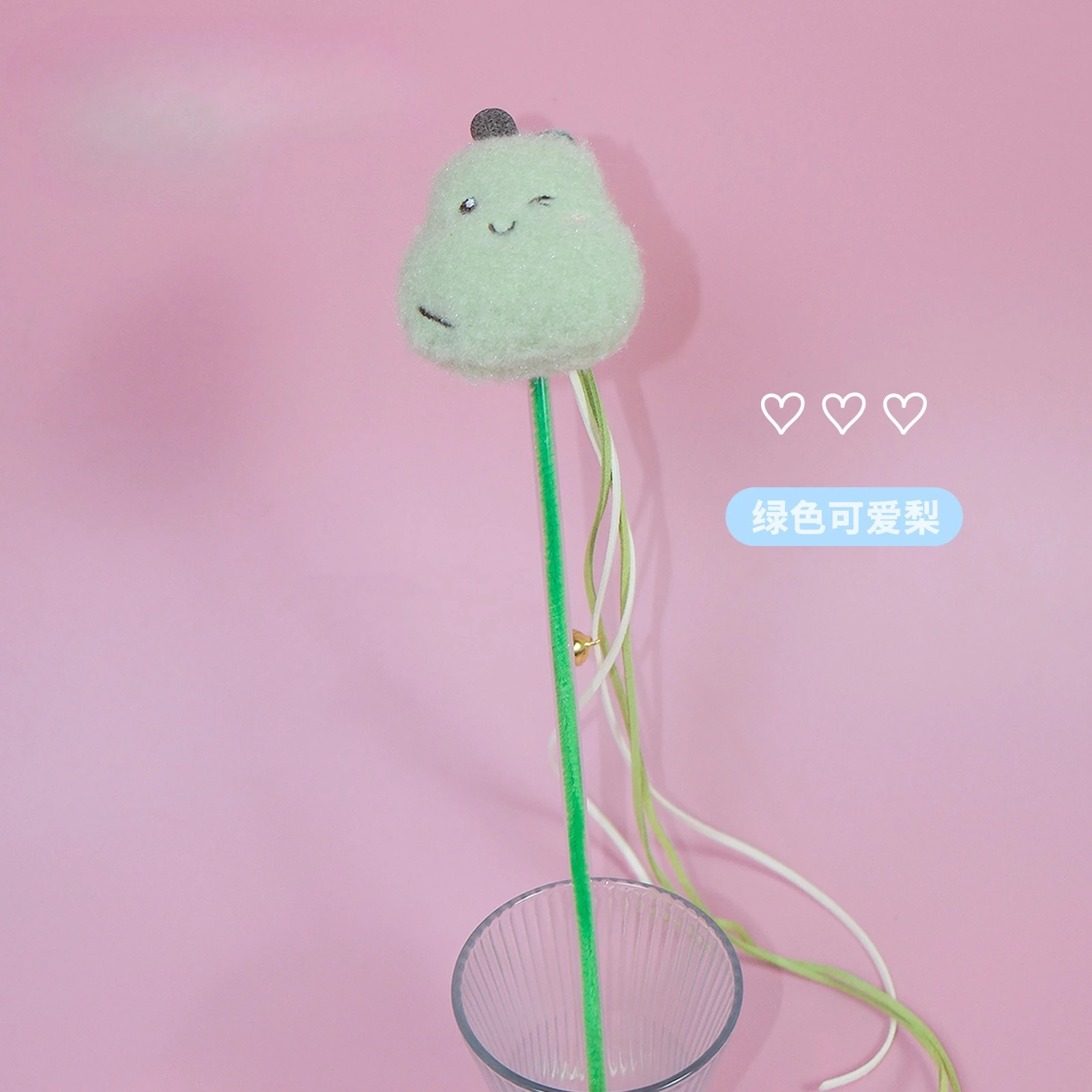 Palo de fruta bonito para gato, palo de cola larga con borla, resistente a mordeduras de fruta, juguete calmante para gatos, productos para mascotas, juguetes interactivos - imagen 5