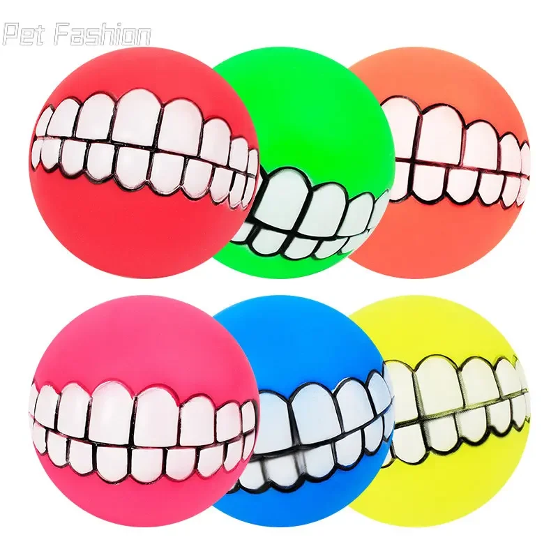 Perro mascota cachorro bola dientes silicona masticar juguetes sonido novedad jugando juguetes divertidos accesorios para perros juguetes para perros grandes Игрушки - imagen 4