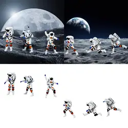 Figura decorativa astronauta 1:64 para amantes de gatos y perros