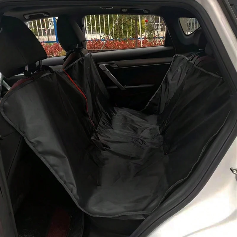Funda para asiento de coche para perros para asiento trasero, hamaca para perros duradera a prueba de arañazos de tela Oxford, funda protectora para asiento de mascotas para coches, camiones y SUV - imagen 3