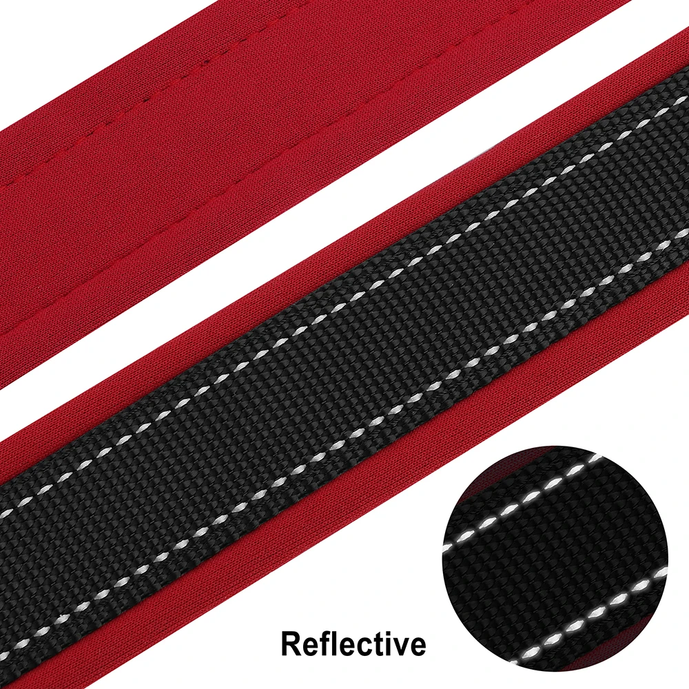 Customized Nylon Padded Pet Dog Collar Reflective Personalized Dog Collars For Small Medium Large Dogs Durable Necklaces - imagen 3