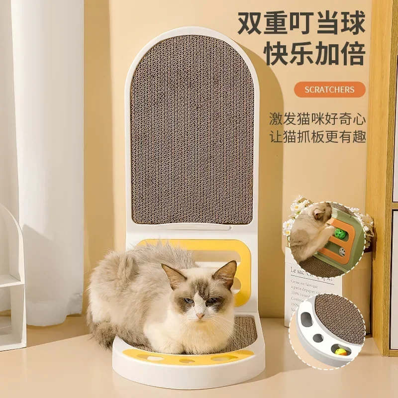 Tablero para rascar gatos en forma de L, tablero para rascar Vertical para gatos, resistente a los arañazos, grueso, resistente al desgaste, sin migas, suministros para mascotas - imagen 4