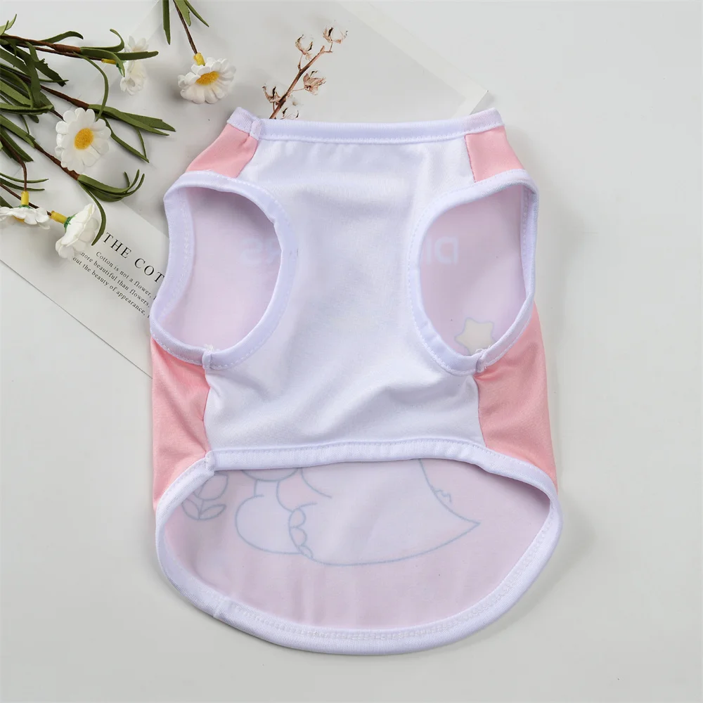 Ropa de verano para cachorros y gatos, chaleco sin mangas con estampado de dibujos animados para mascotas, ropa para perros pequeños, gatos, gatitos, Sphynx - imagen 4