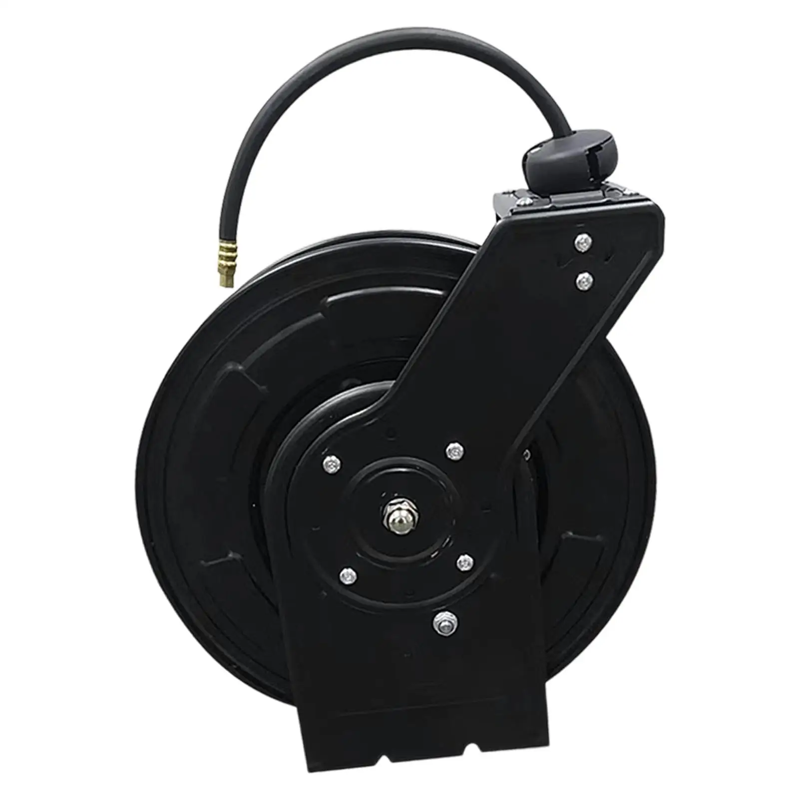 15M Low Pressure Water Hose Reel Auto Retract Flexible Positioning Accessory Multifunctional Professional Wall/Floor Mounted