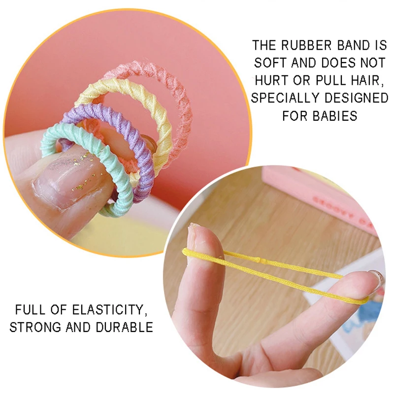 Coletero elástico para el pelo de mascotas, accesorios para el cabello, banda de goma colorida, diadema, tocado para perros pequeños, 50 y 100 unidades - imagen 3