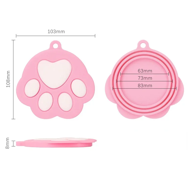 Tapa de silicona para comida de mascotas, alimentadores sellados para cachorros y gatos, tapa superior de almacenamiento, cubierta reutilizable, suministros diarios para la salud de las mascotas - imagen 2