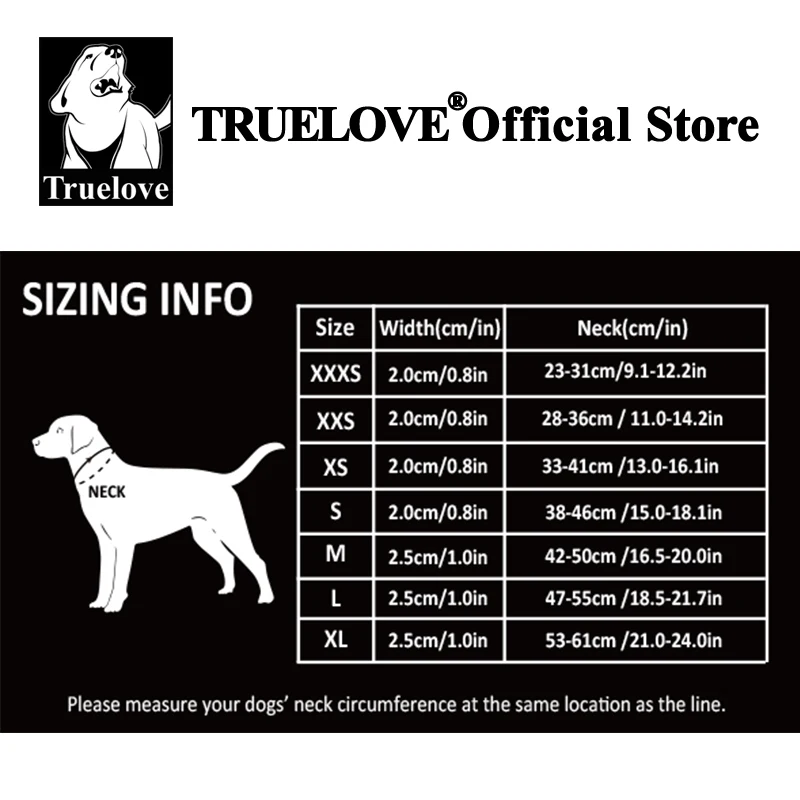 Truelove Collar para mascotas impermeable antiolor duradero ajustable PVC poliéster suave tela reflectante raya básica Collar para perro TLC5521 - imagen 5