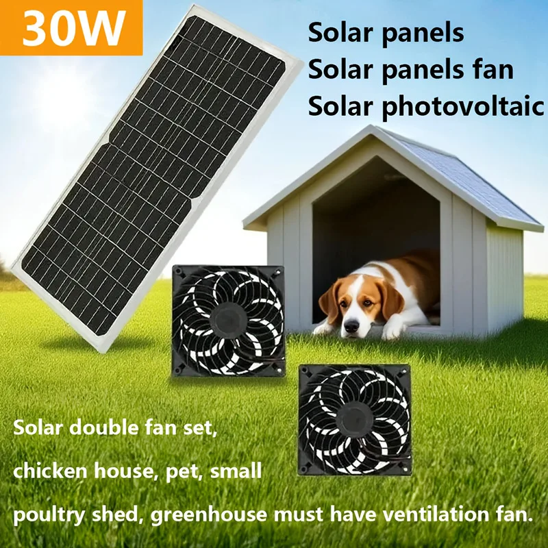 Climatizador solar para casetas de perros y gatos, 16W, cómodo