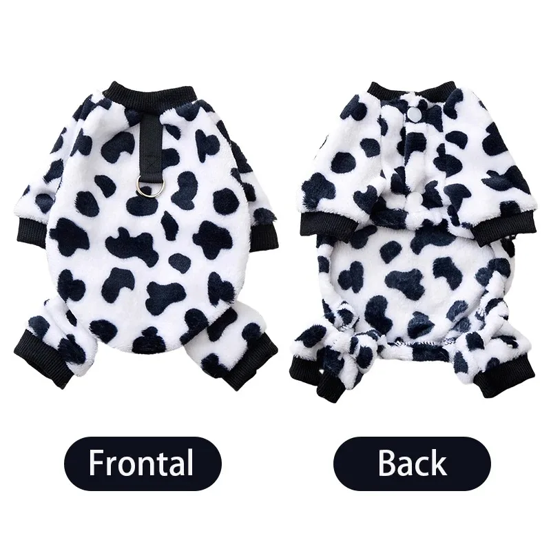 La ropa de franela para perros de cuatro patas es un cómodo traje para mascotas de otoño e invierno para perros medianos y pequeños como Bichuntus. - imagen 5