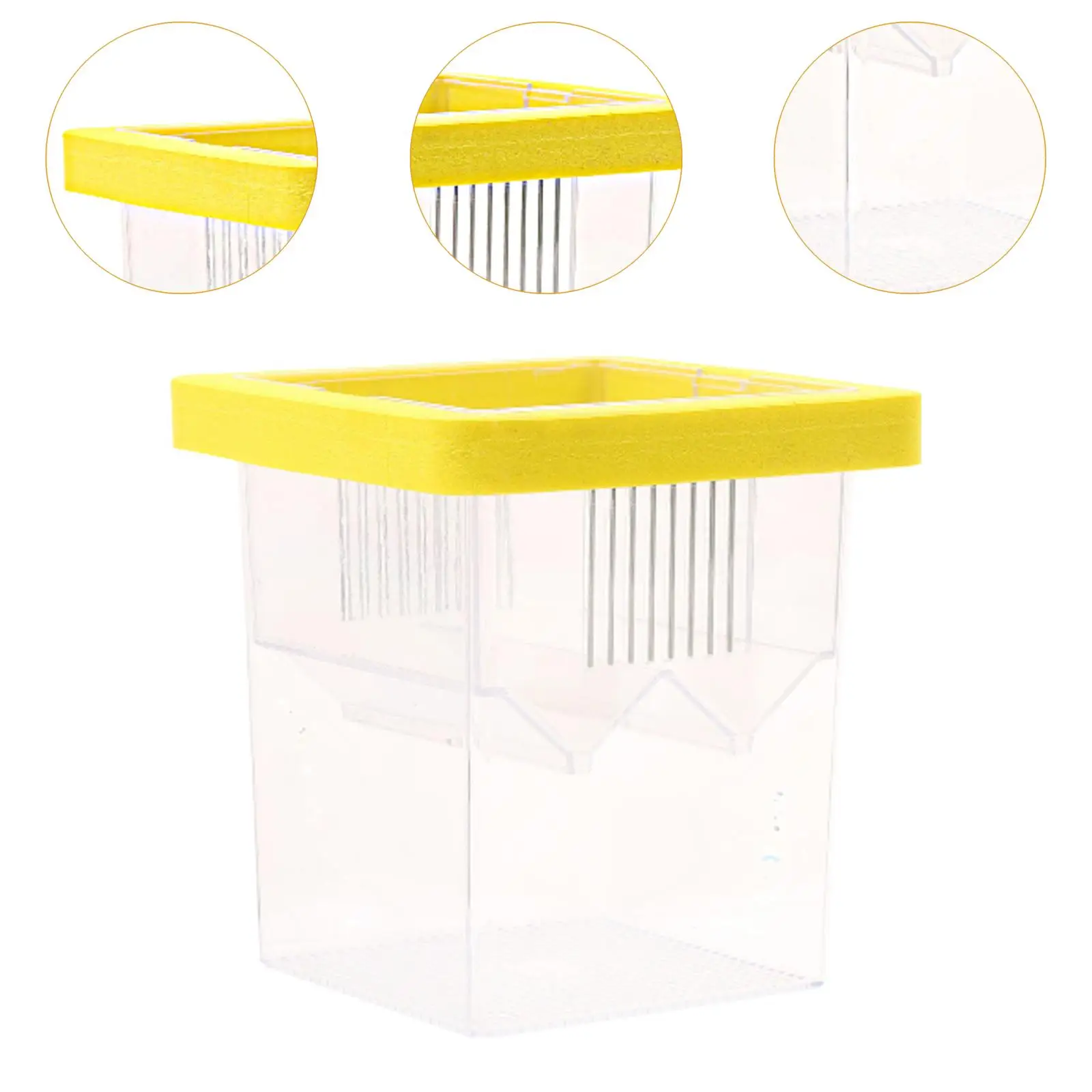 Caja de cría de peces para acuario, caja de aislamiento duradera para cría de cachorros, incubadora transparente para incubación de peces y camarones para bebés - imagen 5