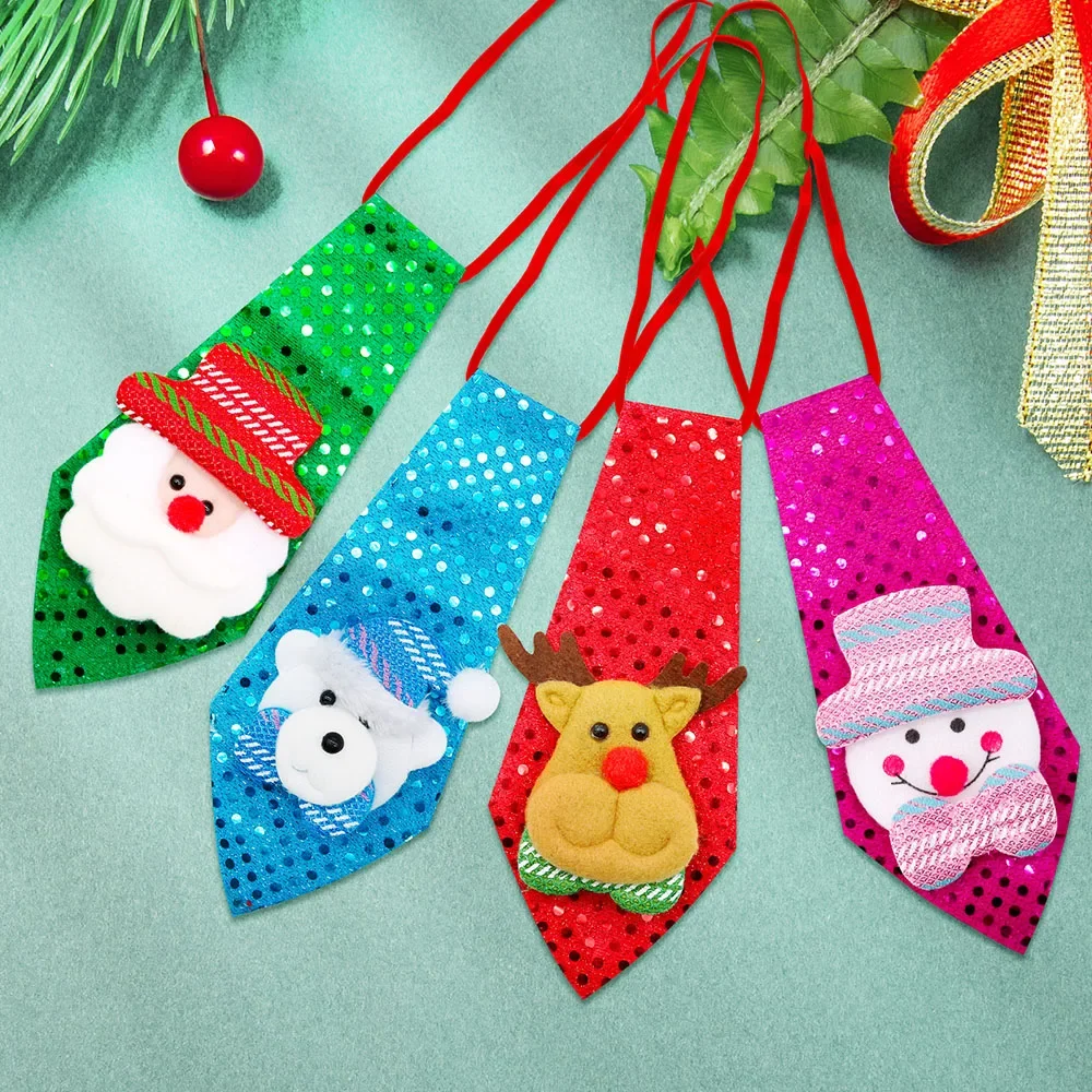 30 Uds. Suministros navideños brillantes para mascotas corbatas para perros medianos pajaritas muñeco de nieve ciervo pequeñas corbatas para perros accesorios de aseo para vacaciones para mascotas - imagen 4