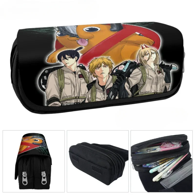 Estuche de lapices Chainsaw Man - Denji, Pochita y Makima para fans - imagen 3