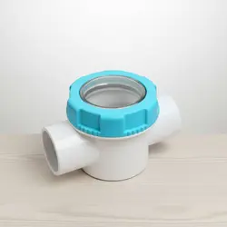 Kit recogehojas para piscina con control de flujo y cesta transparente
