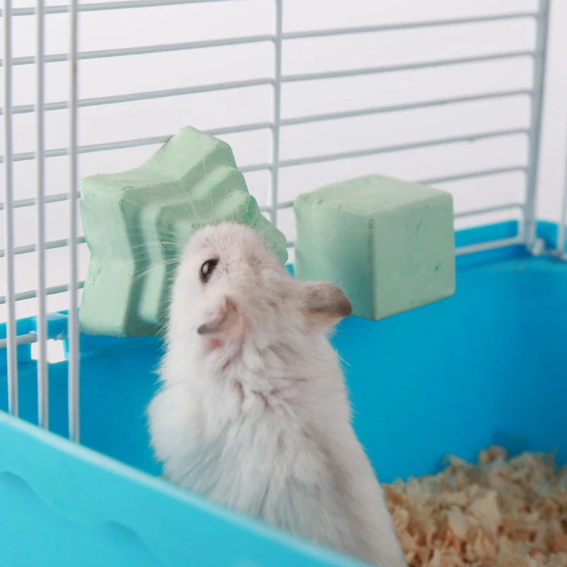 Piedra de molienda de dientes de hámster, cálcio Mineral, conejo, rata, ardilla, juguetes, cubo para colgar, minerales para mascotas pequeñas, piedra Molar, juguetes para masticar - imagen 5