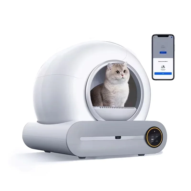 Tonepie-caja de arena inteligente automática para gatos, bandeja de arena para mascotas, desodorizador iónico, autolimpieza, Control por aplicación, 65L
