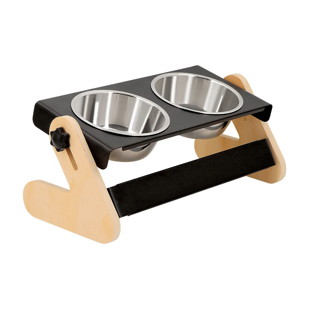Cuenco para perros elevado de altura ajustable 15 °   Cuencos de acero inoxidable con diseño inclinado para la salud de las articulaciones, 2 para perros pequeños y gatos, alimentación en interiores - imagen 5