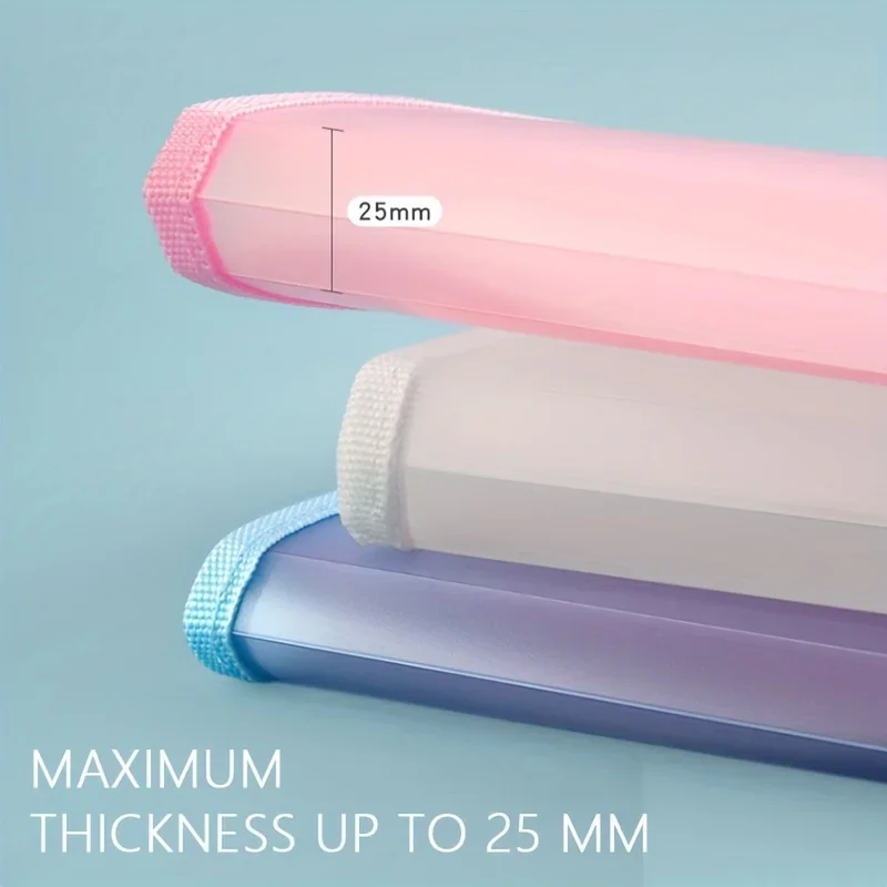 Bolsa de archivo de encuadernación vertical A4 Macaron, bolsa de almacenamiento de papel de prueba para estudiantes, bolsa de órgano portátil de 13 celdas, suministros escolares de oficina - imagen 4