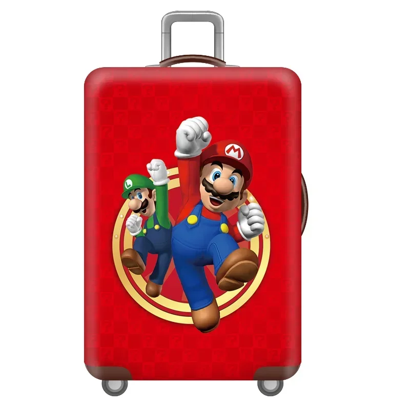 Funda elástica para equipaje de Super Marios Bros, funda protectora para maleta, etiquetas gruesas de Anime, cubierta de carrito de viaje, decoración - imagen 2