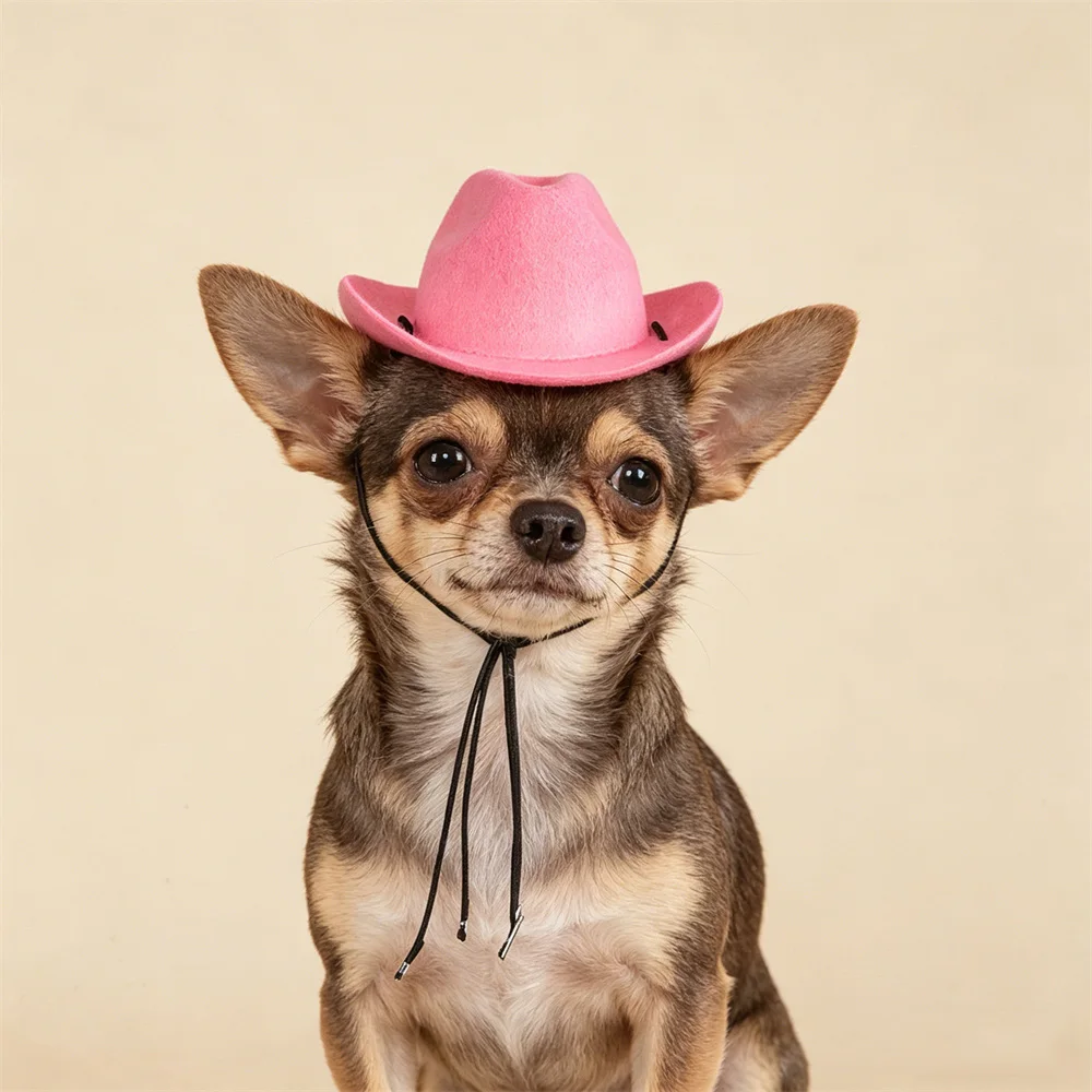 Sombrero vaquero para perros pequeños, medianos, Yorkshire y Chihuahua - imagen 3