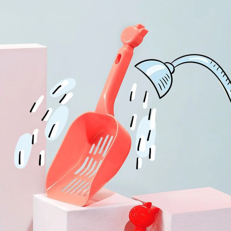 Pala práctica para arena de gato, espátula grande, Tofu, bentonita, caca, suministros para mascotas, novedad - imagen 5